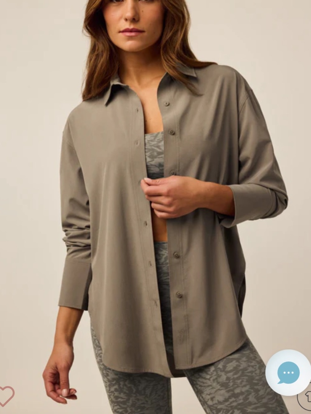 Greyson Relaxed Button-Front Shirt - Taupe